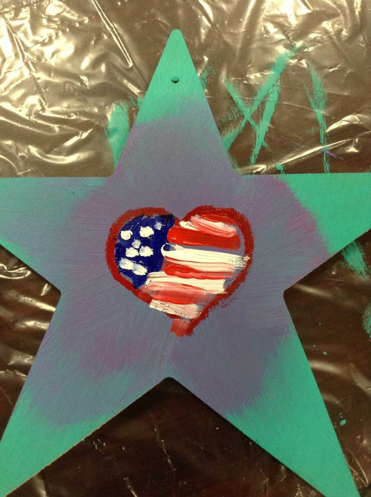 Star of Hope - Flag Heart